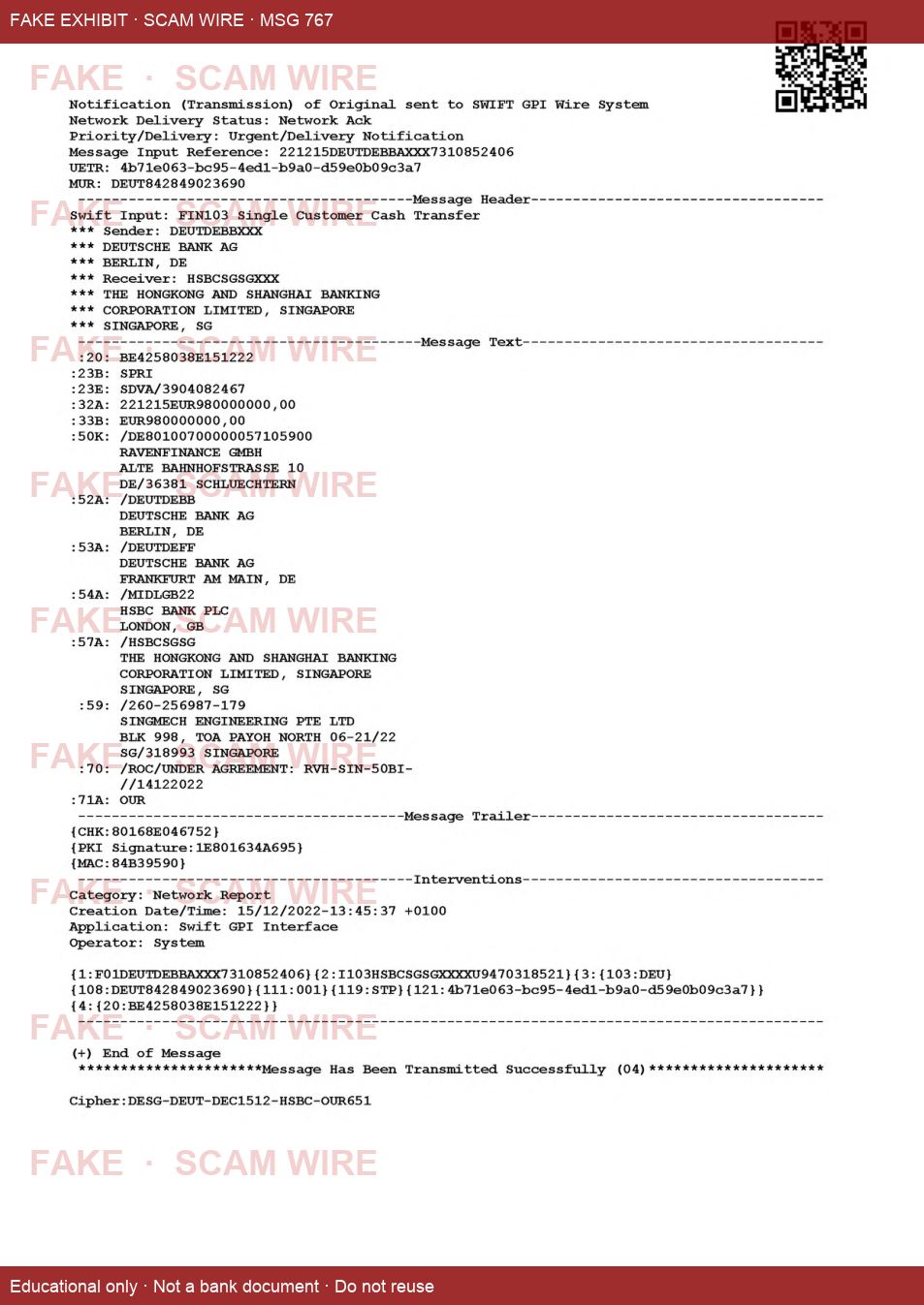 FAKE exhibit PDF _SWIFT_FIN103_202_GPI_15_12_2022_RAVENFINANCE_GMBH_SINGMECH_ENGINEERING.pdf