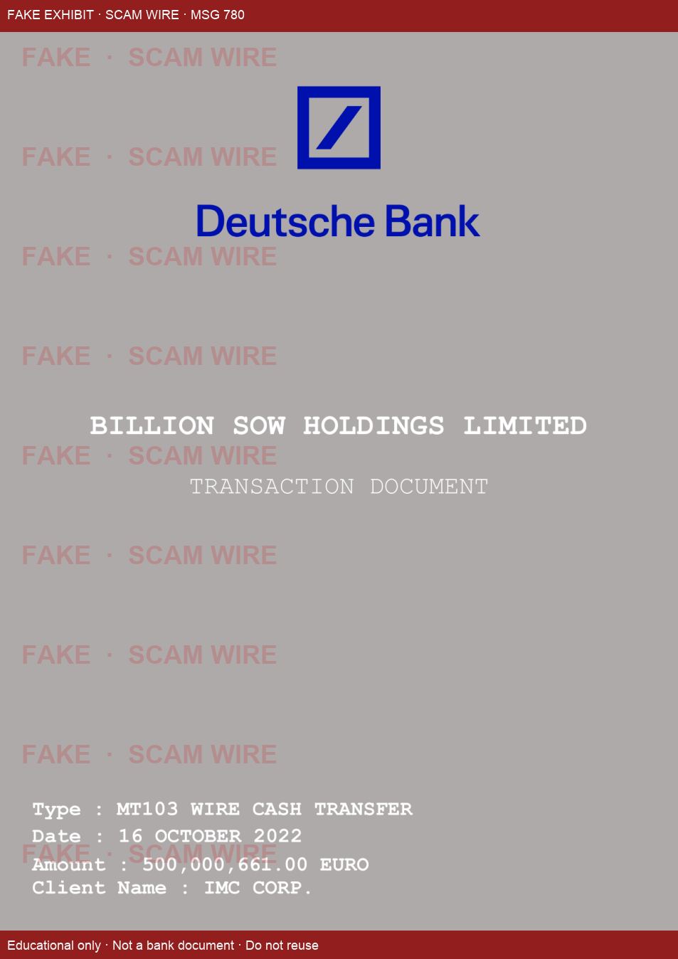 FAKE exhibit PDF BILLION_SOW_HOLDINGS_LIMITED_DEUTSCHE_BANK_IMC_CORP_16102022_pdf.pdf